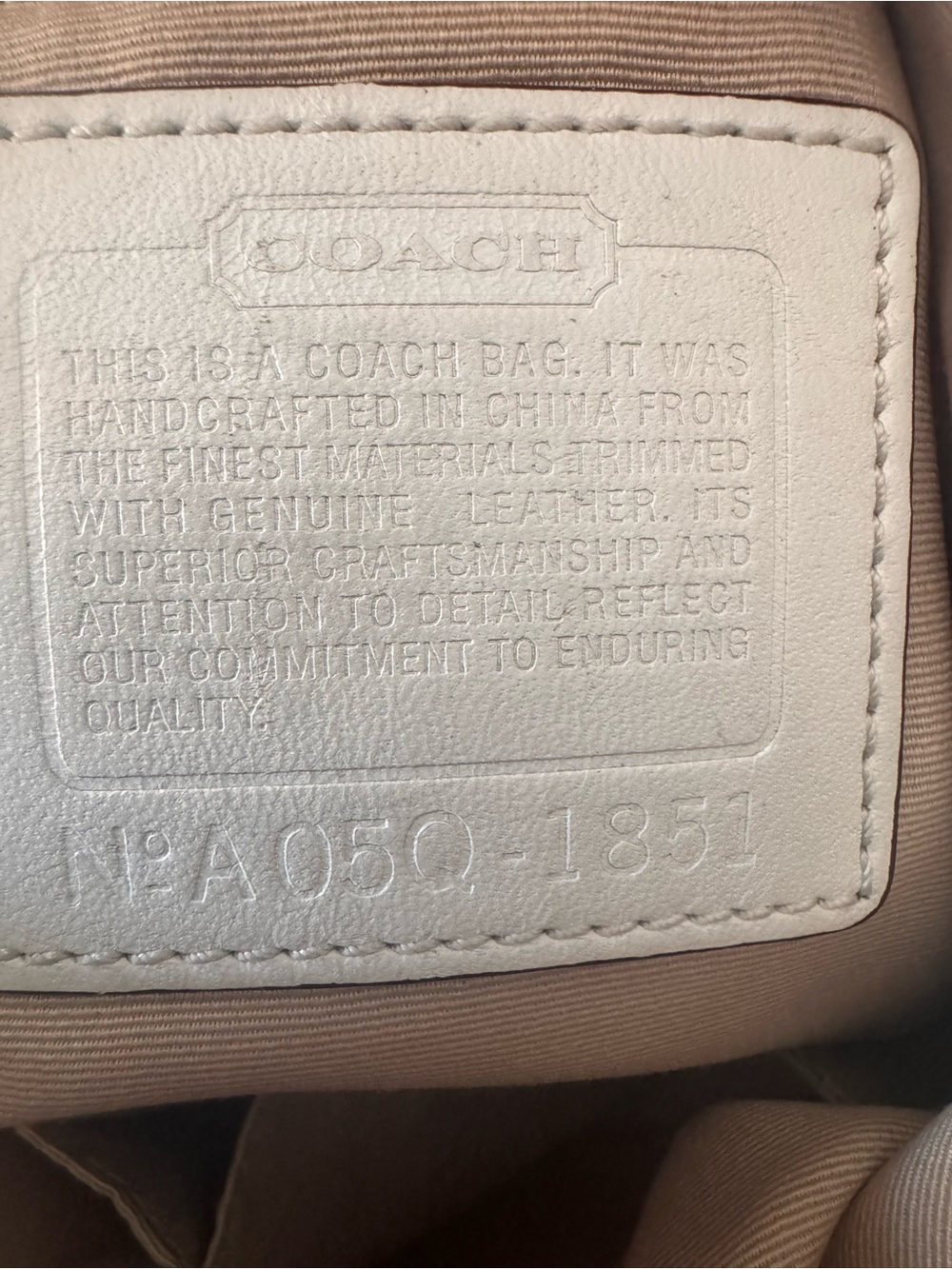 Coach Signature ❄️ Jacquard Hobo Shoulder Bag #1851 - Picture 6 of 7